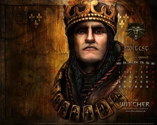 Ведьмак 2: Убийцы королей - Календарь на июль от the-witcher.de
